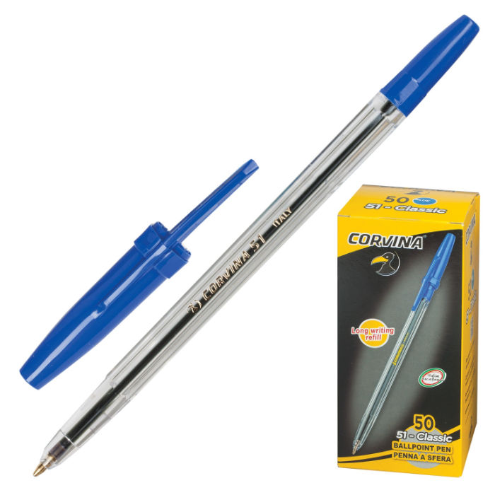 Ручка шариковая UNIVERSAL Corvina 51 Classic синяя арт. 40163/02 (линия письма 0.7 мм)