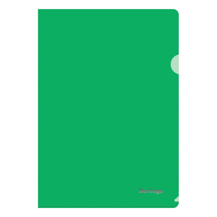 Папка-уголок А4, 180мкм, зелёный прозрачный, Berlingo, арт. AGp_04104