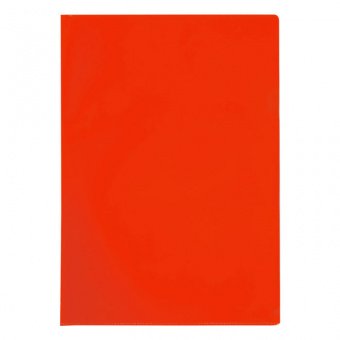 Папка-уголок А4, 100мкм, красный прозрачный, OfficeSpace, арт. 254336