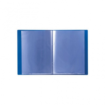 Папка с вкладышами А4, 20 файлов, "Persona", пластик 0.5 мм, синий, арт. А20-521