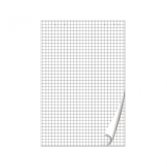 Сменный блок для флипчарта, клетка/белый, 20л, 60х90см, BRAUBERG, арт. 128645