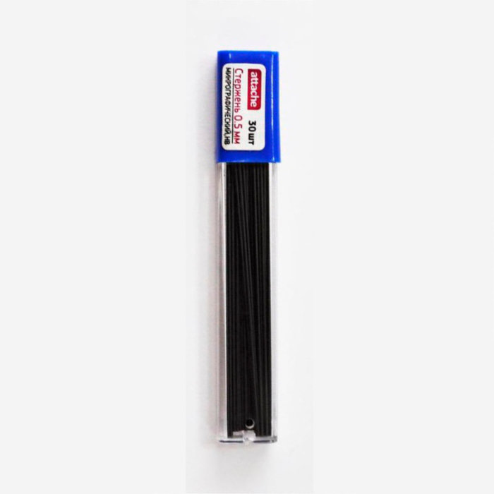 Грифель для авт. карандаша 0.5мм HB, 30шт/уп, ATTACHE, арт. 362516