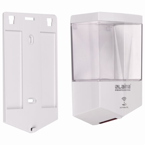 Дозатор для жидкого мыла LAIMA CLASSIC, НАЛИВНОЙ, СЕНСОРНЫЙ, 0.6 л, ABS-пластик, белый, 607315