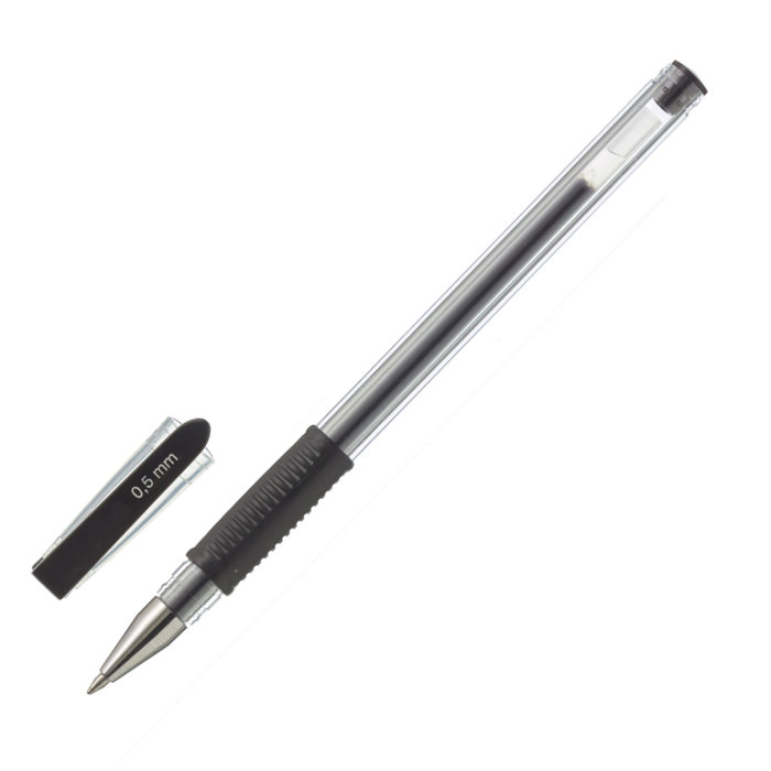 Ручка гелевая Союз Comfort чёрная толщина линии 0.5 мм, арт. РГ166-02