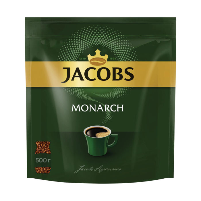 Кофе растворимый Jacobs Monarch 500 г, мягкая упаковка, 26686