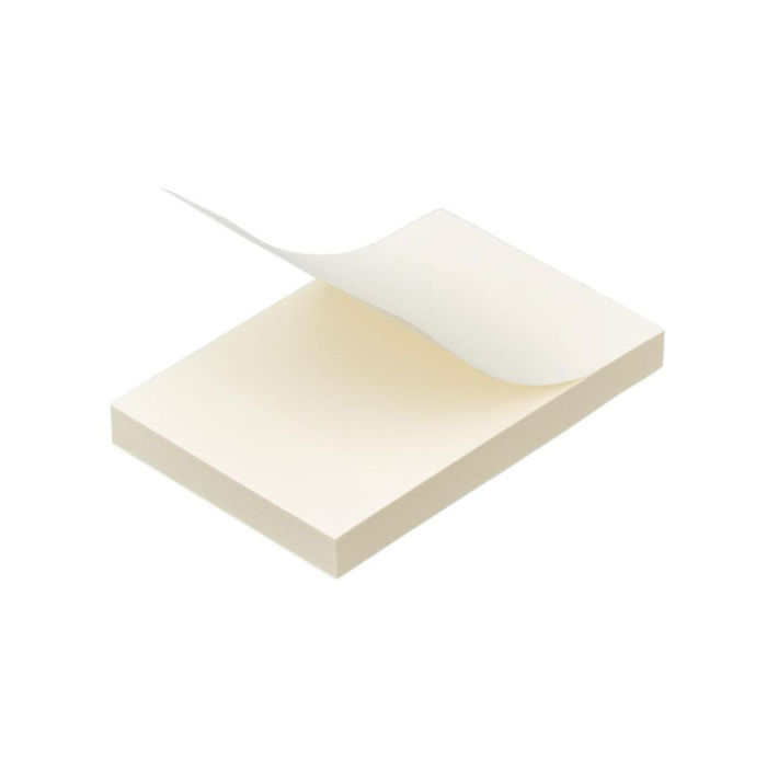 Бумага для заметок (стикер) ATTACHE, 51х76 мм, пастель жёлтый, 100 листов, арт. 214302