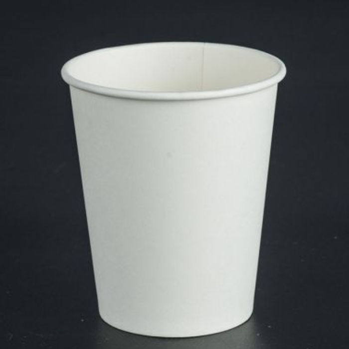 Одноразовый стакан бумажный 300 мл, белый, диаметр d=90 мм , комплект 50 штук, артикул KF300