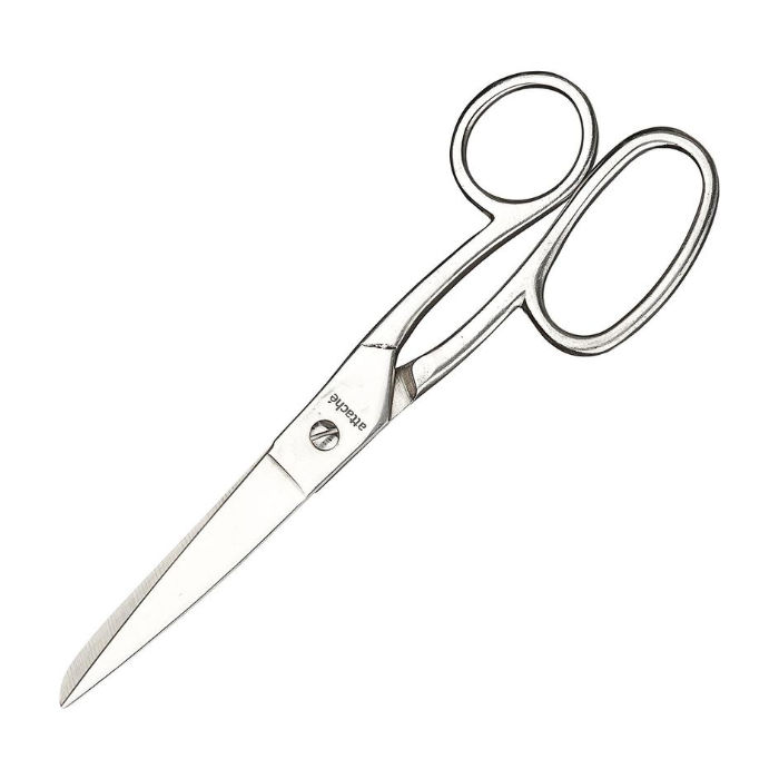 Ножницы 175мм цельнометаллические, ассиметричные ручки Attache Metal, арт. 843587