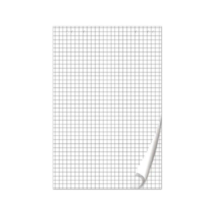 Сменный блок для флипчарта, клетка/белый, 20л, 60х90см, BRAUBERG, арт. 128645