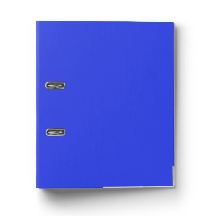 Папка-регистратор  А4 50 мм PVC синий, разобр, окант, Бикмарк