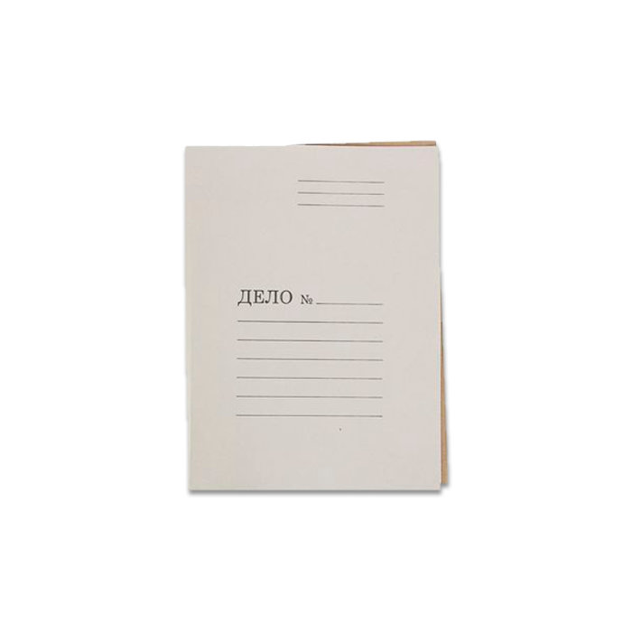Папка-обложка без скоросшивателя А4 "Дело №", немелованный картон, 360 г/м2,