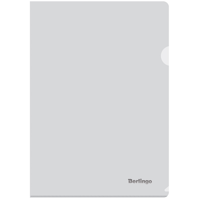 Папка-уголок А4, 180мкм, бесцветный прозрачный, Berlingo