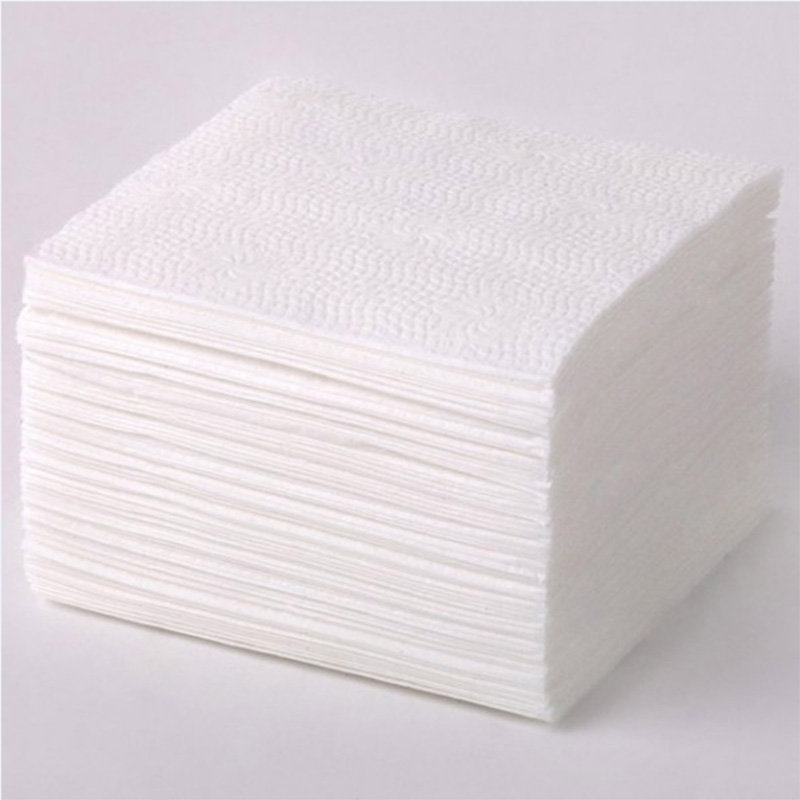 Салфетки бумажные 1-слойные, белые, 24*24 см, 100 листов в упаковке