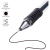 Ручка гелевая OfficeSpace черная, 0.5мм, грип, игольчатый стержень