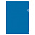 Папка-уголок OfficeSpace, А4, 100мкм, прозрачная синяя, 254337