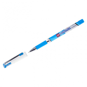 Ручка шариковая CELLO BUTTERFLOW синяя резиновый манжет (линия письма 0.5 мм)
