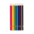 Карандаши цветные ПИФАГОР, 12 цветов, пластиковые, классические заточенные, 181250