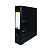 Папка-регистратор А4 80мм PVC черный, разобр, двустороннее покрытие, окантовка inФОРМАТ