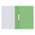 Папка-скоросшиватель OfficeSpace А4 с прозрачным верхом, 0.10/0.12 мм, зелёный, артикул 240674