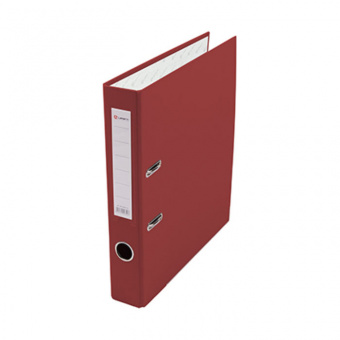Папка-регистратор А4 50мм PVC красный, разобр, окант, LAMARK