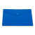 Папка-конверт на кнопке А4, 180мкм, непрозрачный, синий, глянец, Бюрократ, арт. PK803ANblu