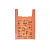 Пакет "майка" ПНД "Электрон" 25 кг оранжевый, 25 мкм, 45х65 см, 50 штук в упаковке