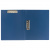 Папка с 2 зажимами, А4, 0.6мм, боковой и верхний зажим, BRAUBERG синяя, 221625