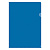 Папка-уголок А4, 150мкм, синий прозрачный, OfficeSpace, арт. 162535