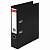 Папка-регистр. А4 80мм PVC черный, собр, двустороннее покрытие, окантовка