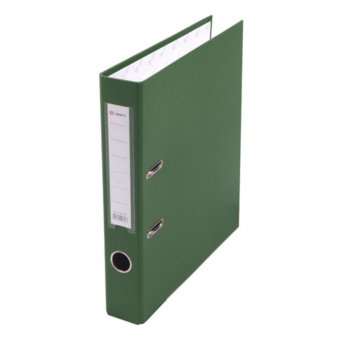 Папка-регистратор А4 50мм PVC зеленый, разобр, окант, LAMARK