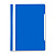 Папка-скоросшиватель Бюрократ А4 с прозрачным верхом, 0.12/0.18 мм, синий, артикул PS20blue