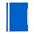 Папка-скоросшиватель Бюрократ А4 с прозрачным верхом, 0.12/0.18 мм, синий, артикул PS20blue