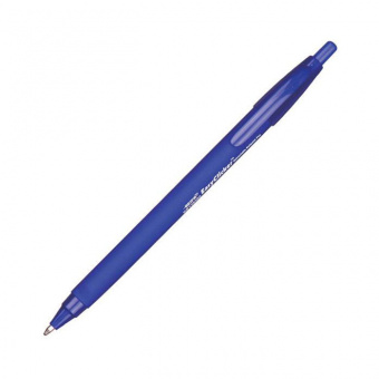 Ручка шариковая автоматическая BEIFA (Бэйфа) Офис синяя антискользящий корпус арт. KB139400-BL (линия письма 0.5 мм)