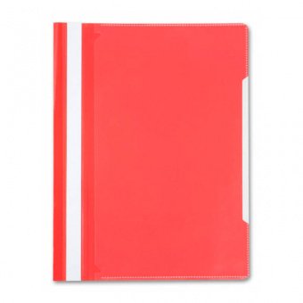 Папка-скоросшиватель Бюрократ А4 с прозрачным верхним карманом, 0.12/0.18 мм, красный, артикул PS-K20red