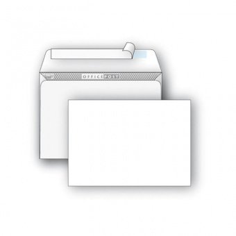 Конверт почтовый С6 114х162 мм.,белый, стрип, внутренняя запечатка, 80 г/м2