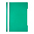Папка-скоросшиватель Бюрократ А4 с прозрачным верхом, 0.10/0.12 мм, зелёный, артикул PSE20GRN