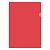 Папка-уголок А4, 150мкм, красный прозрачный, OfficeSpace, арт. 162534