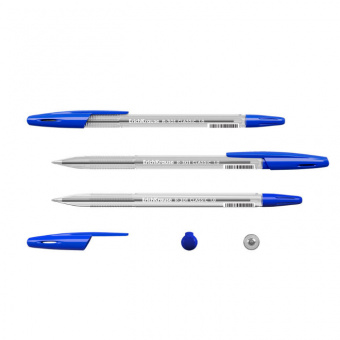 Ручка шариковая ERICH KRAUSE R-301 синяя арт. 43184 (линия письма 0.5 мм)