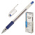Ручка гелевая 0.5, CROWN, ц/ч синий, грип, мет.нак., арт. HJR-500R/c