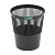 Корзина для мусора СТАММ пластиковая 9 литров, сетчатая, чёрная, артикул КР21