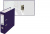 Папка-регистратор А4 80мм PP цвет - фиолетовый, собранная, металлическая окантовка, LAMARK AF0600-VL1