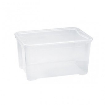 Ящик универсальный для хранения "Кристалл", 39х29x56 см, пластик цвет прозрачный