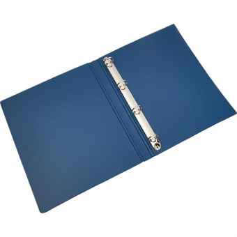 Папка с 4 кольцами, картон/ПВХ, А4, кор. 35мм, синий, BANTEX, арт. 1301-01