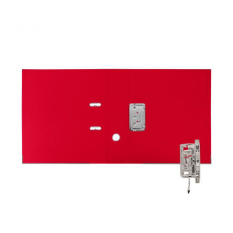 Папка-регистратор  А4 80мм PVC красный, разобр, двустороннее покрытие, окант, inФормат,