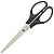Ножницы Attache 180 мм с пластиковыми симметричными ручками черного цвета, арт.262864